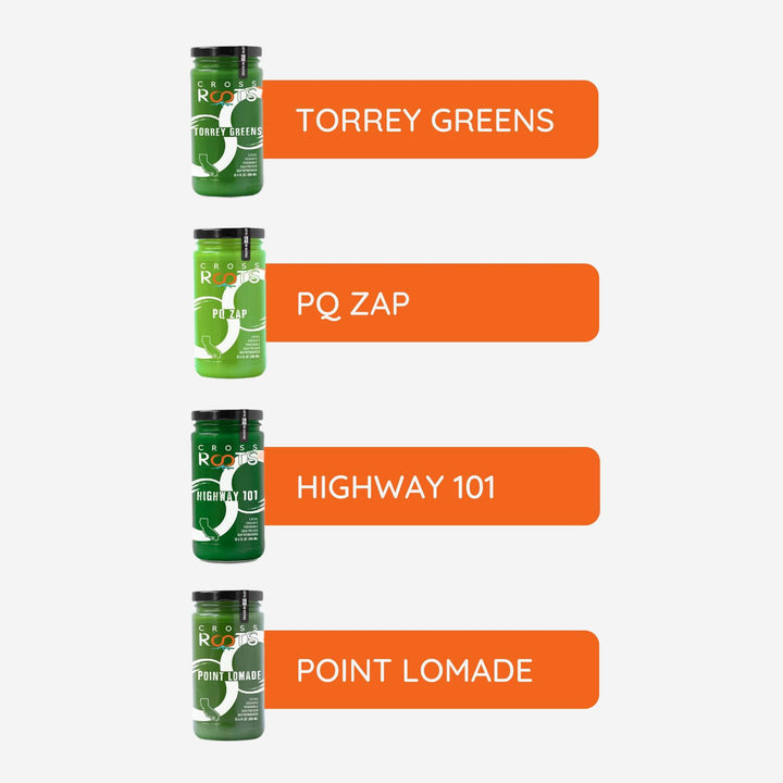 San Diego Greens: Low Glycemic blend of all of our favorite green juices.